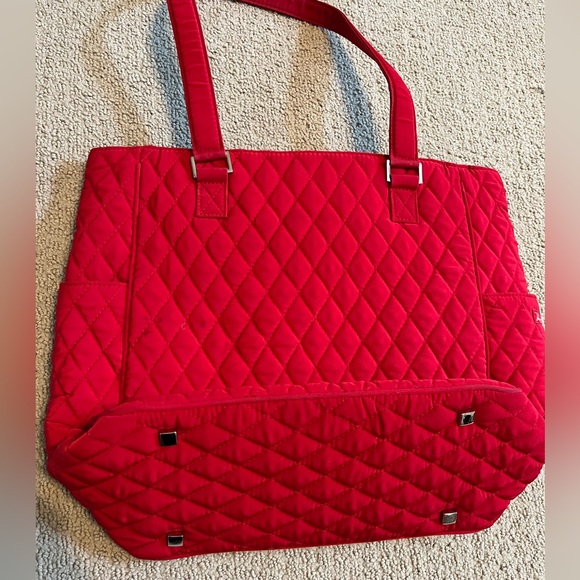 Vera Bradley Quilted Red Tote Bag - Picture 7 of 10